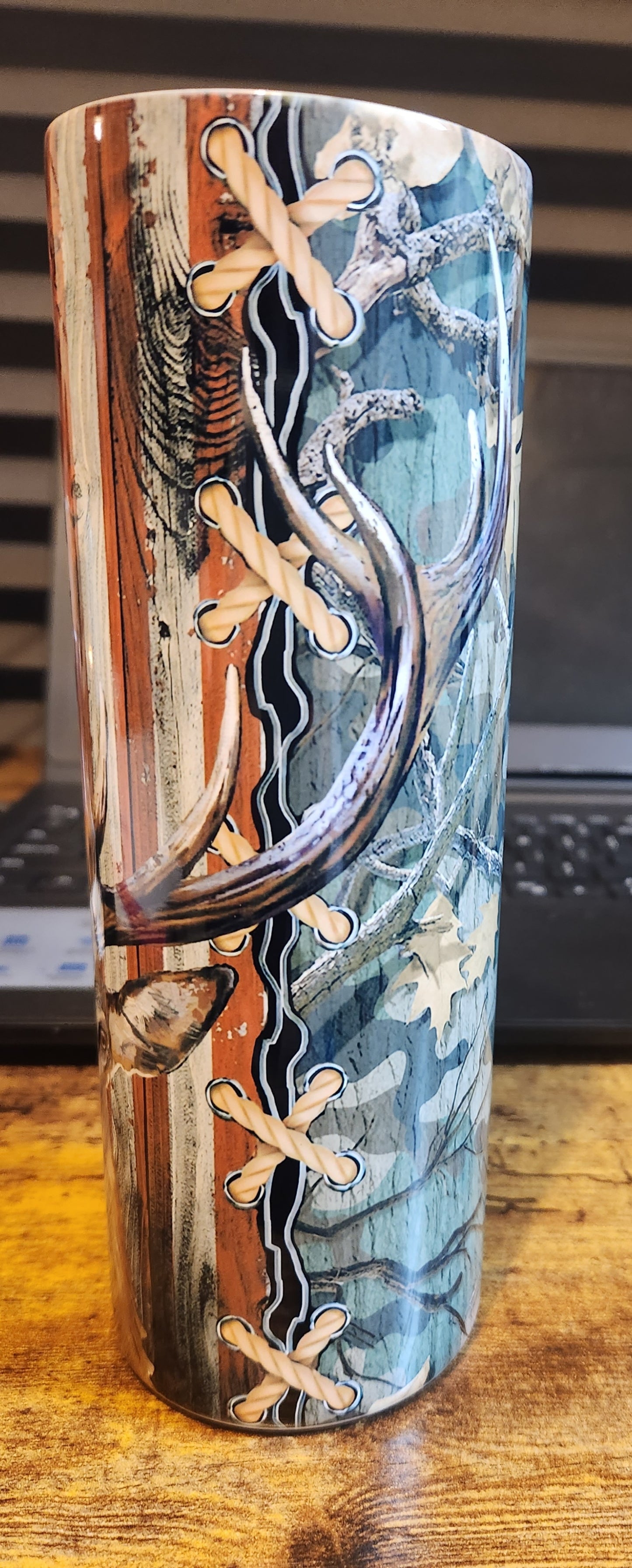 Deer and Flag Tumbler