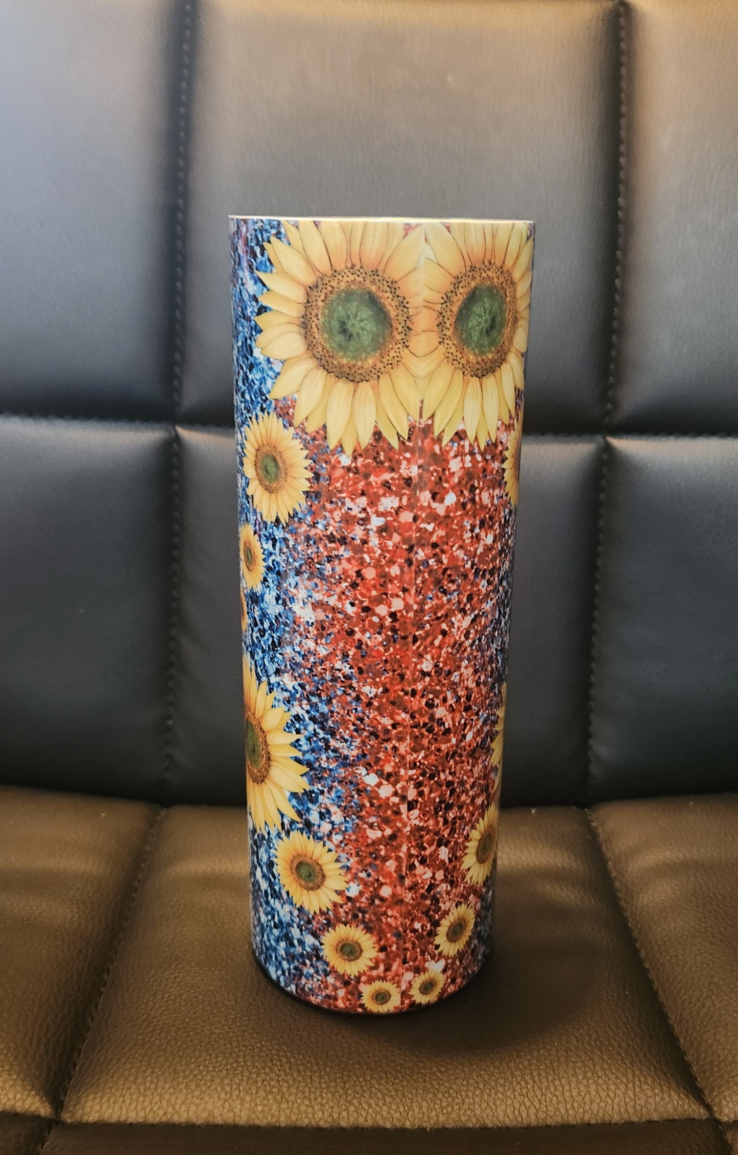 Sunflower and Flag