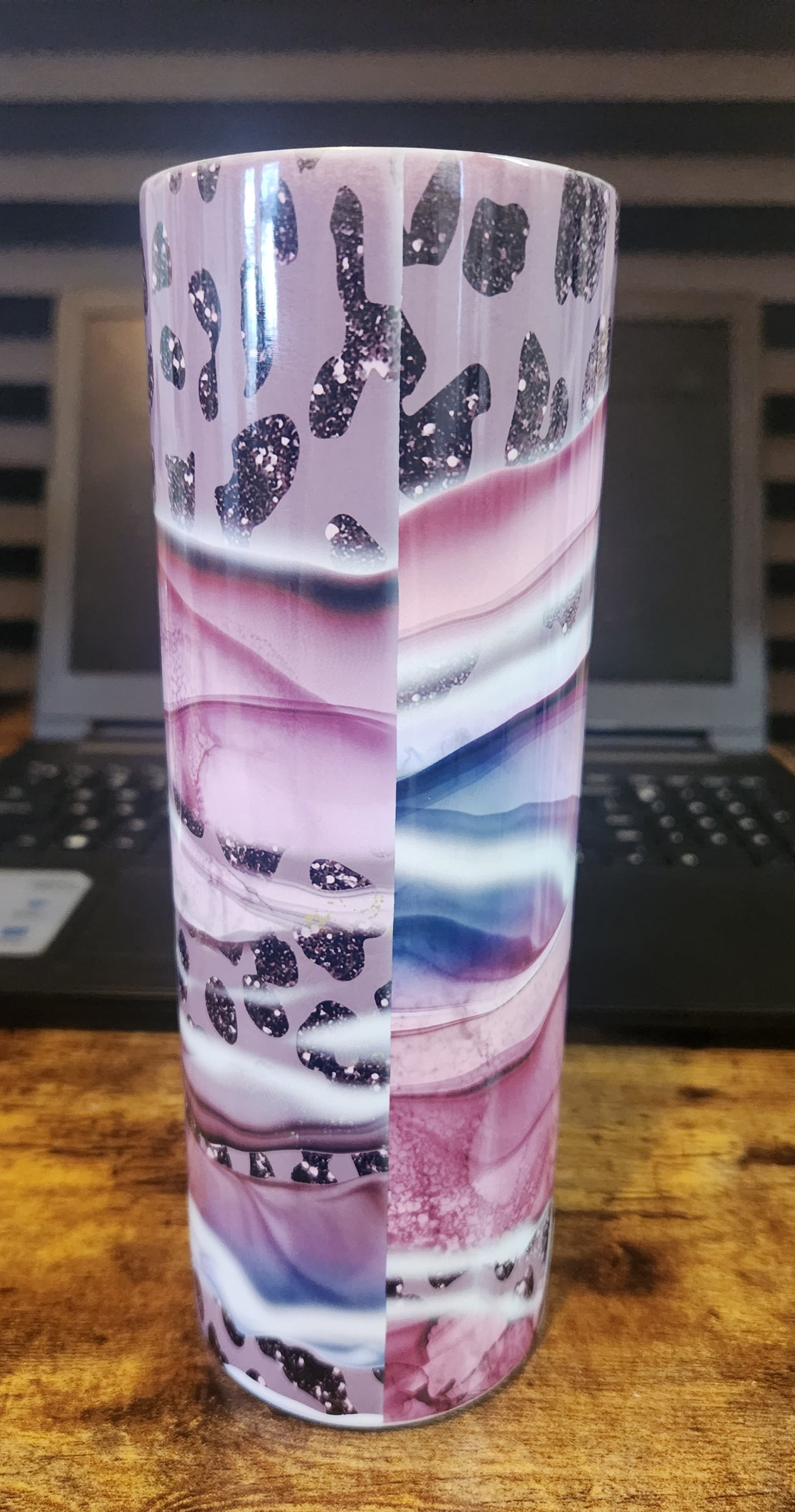 Purple Glitter Tumbler